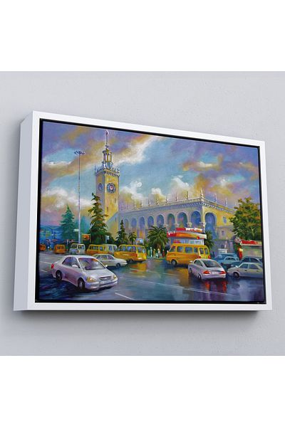 Harita Sepeti În cadru Sochi Gara Vei de Pictură în ulei Vedere Decorativă Pictură murală pe pânză-3610
