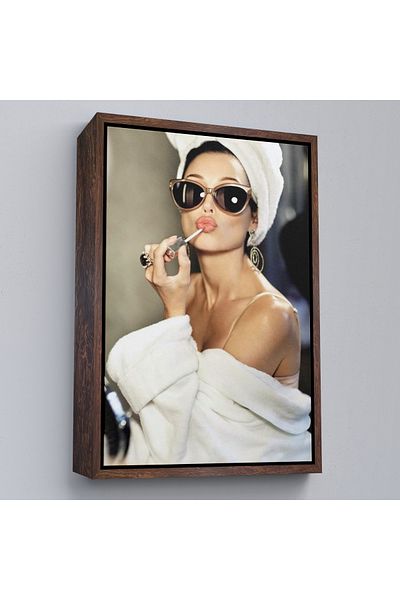 Harita Sepeti Επιτραπέζιο καμβά Audrey Hepburn με κορνίζα-5106