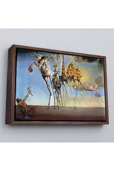 Harita Sepeti Salvador Dali într-un cadru - The Temptation Of St. Anthony Canvas Print-5162