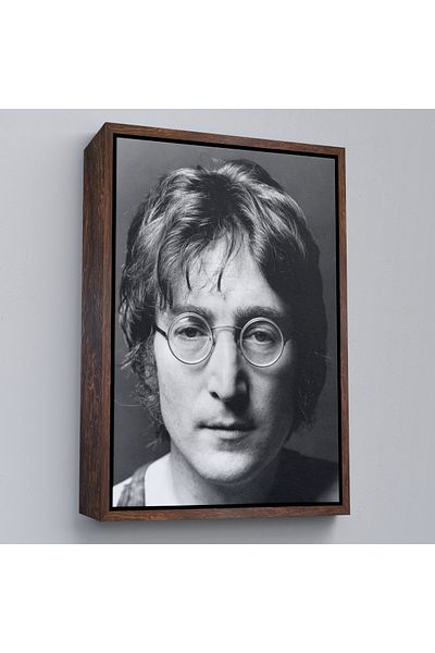 Harita Sepeti Επιτοίχια ζωγραφική σε καμβά John Lennon με κορνίζα-5303