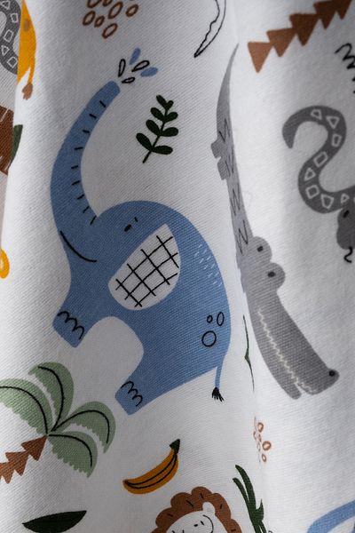 Bebitof Cute Animals Double Layer Organic Flannel Blanket