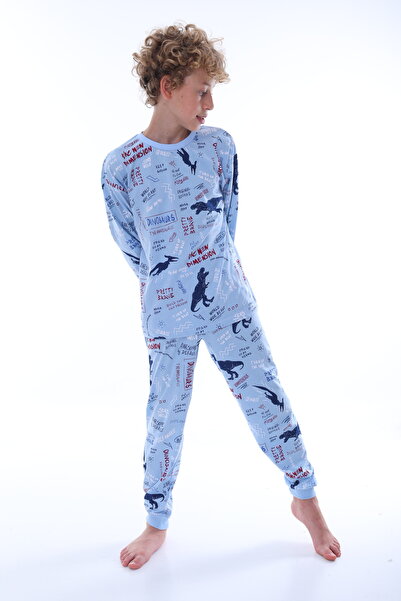 ZUZUNGA Băiat - Set de pijamale cu imprimeu dinozaur