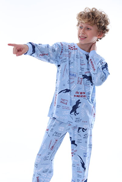 ZUZUNGA Băiat - Set de pijamale cu imprimeu dinozaur