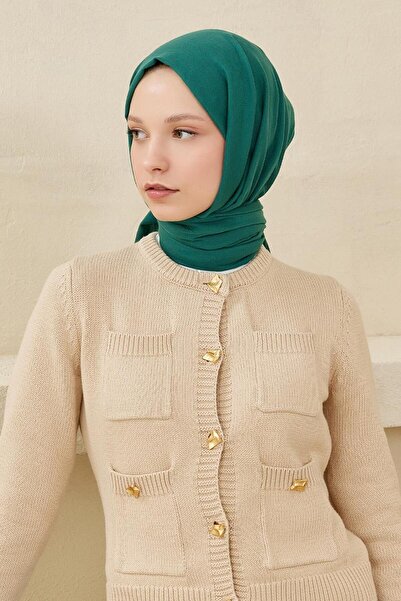 Qef Soft Cotton Shawl Emerald Green