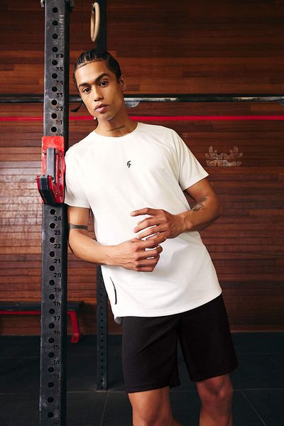 DeFacto Αθλητικό μπλουζάκι Fit Slim Fit Crew με στάμπα με λαιμόκοψη