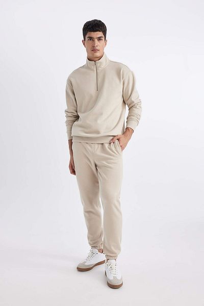 DeFacto Jogger Sweatpants Standard Fit Basic ίσια μέση με κορδόνια ελαστική με τσέπες στα πόδια A6468ax23au