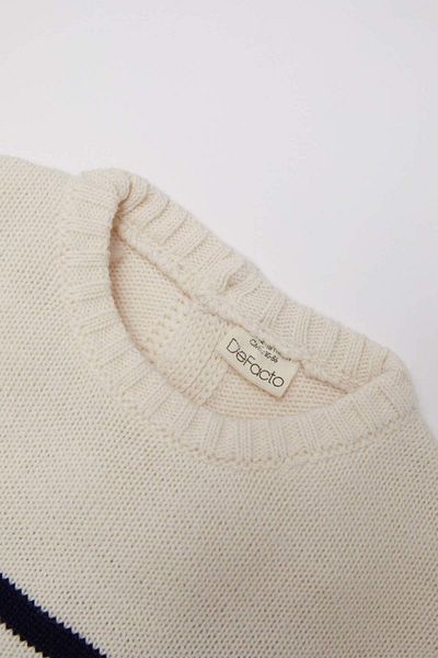 DeFacto Baby Boy Crew Neck Striped Sweater