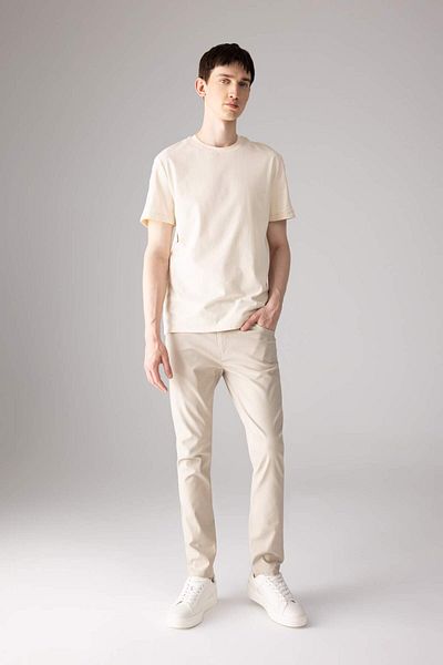 DeFacto Παντελόνι Chino Canvas Slim Fit - Relaxed Fit