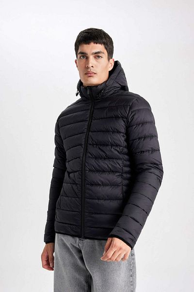 DeFacto Παλτό Slim Fit με κουκούλα