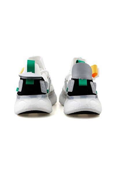 Guja 24Y500 Ορθοπεδικό Sneaker - Λευκό Δερμάτινο Πλεκτό, Χοντρό Αέρα, Αθλητικά Παπούτσια με ψηλή σόλα