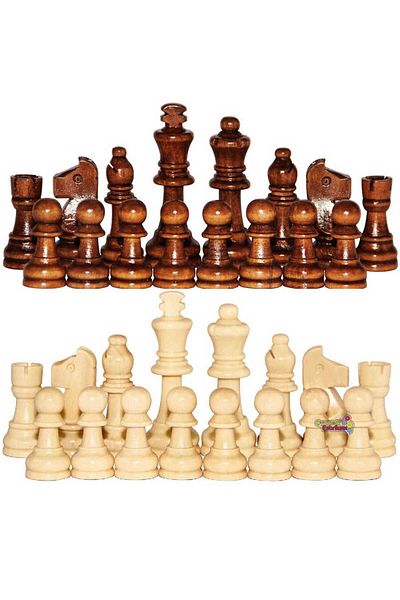 Sedef Okey Eser Wooden Chess Piece No:35 Large Size