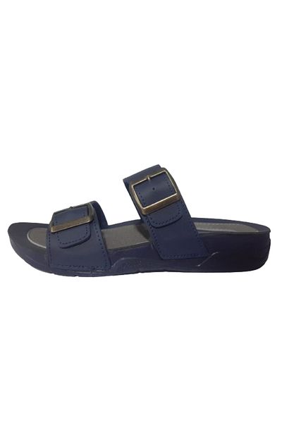 ALC Eren Ανδρικά - Ορθοπεδικές Παντόφλες Navy Blue, Διπλή Πόρπη, Casual Stylish alc210-77