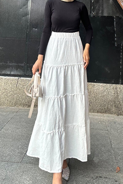 Cockatoo Women's Long Pleated Skirt - Basic Model