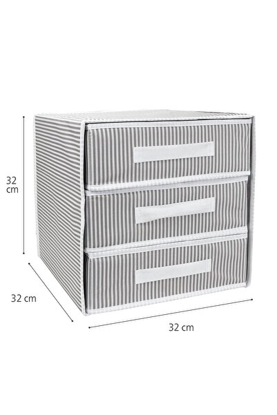ALAS 3 Gözlü-bölmeli Çekmece Yeni Sezon Nano Teknoloji Kumaş