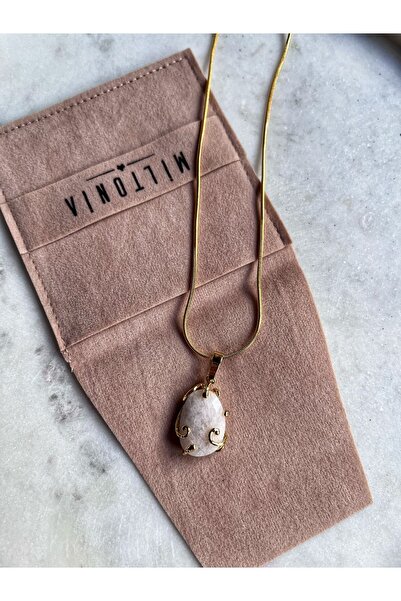 Miltonia قلادة حجر القمر الطبيعي