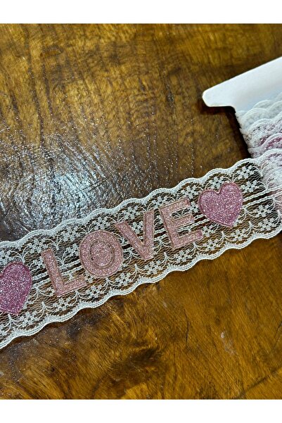 Gönülden Tasarım LOVE WRITTEN - 4 CM (1 METR) Accesoriu de îmbrăcăminte cu du...