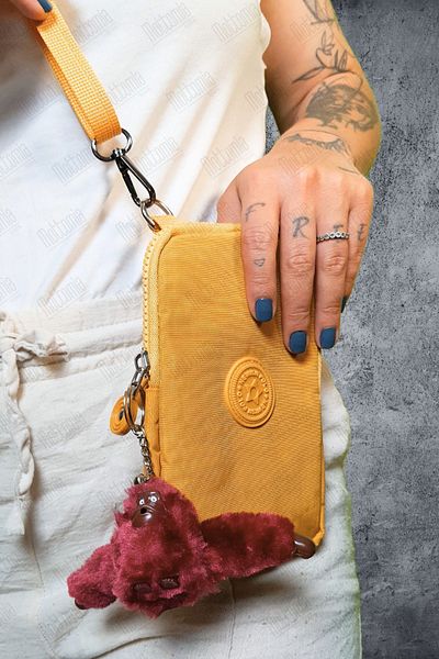 Newish Polo Unisex Yellow Mustard Colored Waterproof Mobile Phone Carrying Bag