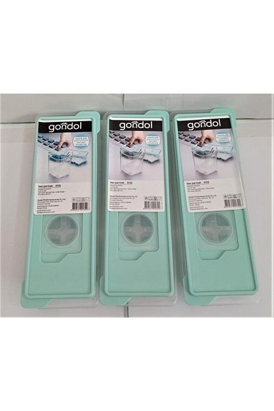 Gondol Ice Box with Bass-Finger Lid - 3-Piece Water Green Silicone Additive