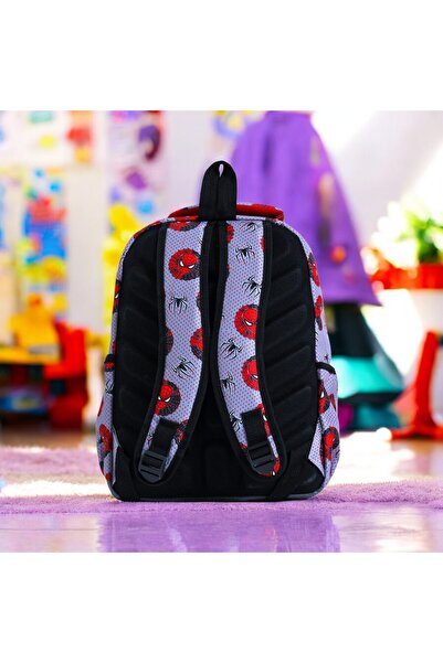 Shopiolog İlkokul Ortopedik Su Geçirmez Suluklu 3 Bölmeli Beslenmeli İlköğretim Erkek Sırt Çantası