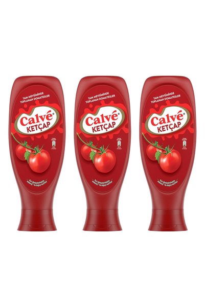 Calve Ketçap 610 gr x 3 Adet