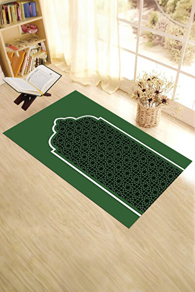 EY HOME سجادة صلاة رقمية مطبوع أنيقة قابلة للغسل وقابلة للمسح مقاس 70x130 سم