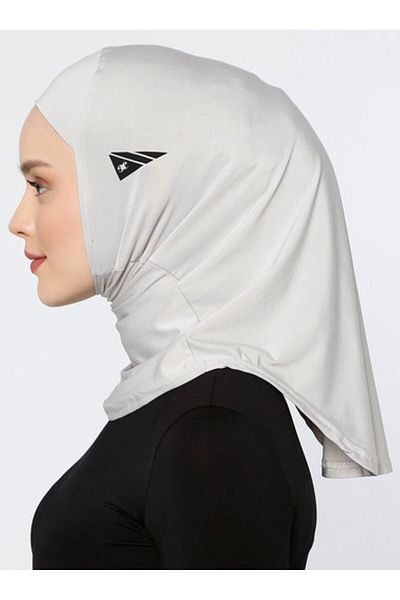 Ecardin Athletic Sportsman Ready Comfort Hijab Sport Hijab - Μικροΐνες, Ανοιχτό Γκρι