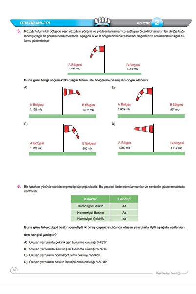 Marka Yayınları 2026 Lgs 1.dönem Konuları Fen Bilimleri 3 Deneme Tamamı Video Çözümlü