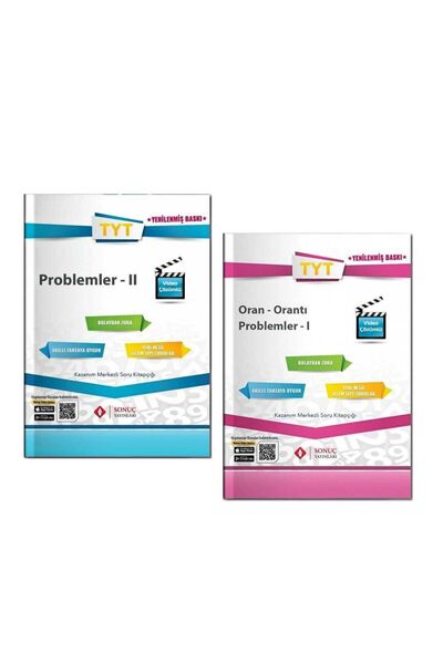Sonuç Yayınları TYT Oran Orantı Problemler 1 Soru Bankası Problemler 2 Soru B...