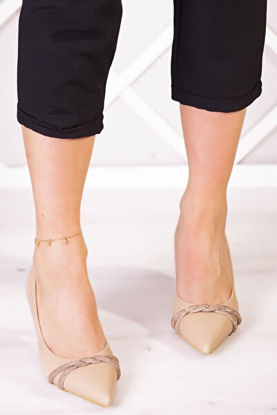 Erkan Saçmacı Adel Ten Vegan Burma Stone Evening Dress Shoes 6 cm