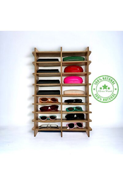 Butik Ceren Wooden Ahşap Gözlük Rafı