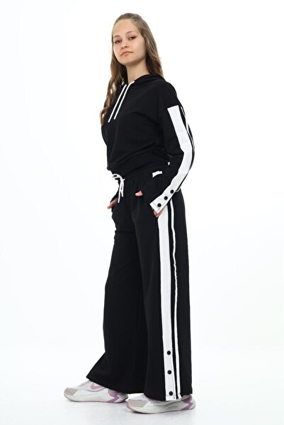 Asortix Set de trening oversize cu mânecă lungă, 100% bumbac, cu glugă, pentr...