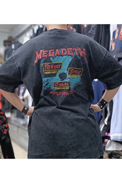 Köstebek Μπλουζάκι Megadeth με σχέδιο, υπερμεγέθες, unisex