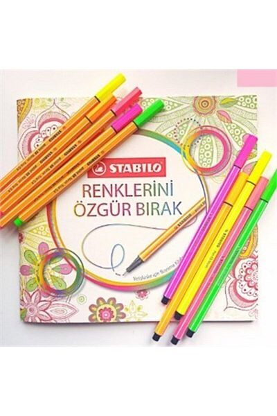 Stabilo قلم تحديد دقيق - مجموعة أسطوانات ستابيلو بوينت 88 من 30 لونًا متنوعًا، بما في ذلك 5 ألوان نيون