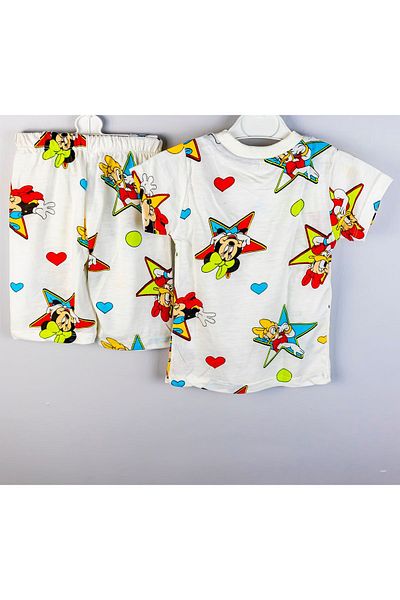 Yalçınoğlu Children's T-shirt Shorts Set 2-5 Years