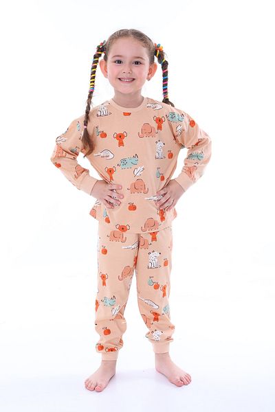 ZUZUNGA Unisex Σετ πιτζάμες με μοτίβο Koala-Elephant-Crocodile Cute Animal