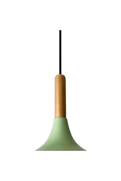 Bamyum Champion Pendelleuchte, aus Holz und Metall 35 cm, Minzgrün Lampe