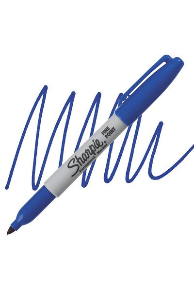 Sharpie Markör Fine Thin Tip Colored Pencil - Blue, Pink and Black (1 Piece Each)