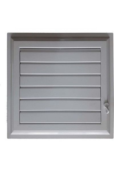 bautech Bathroom WC Plastic Louvered Ventilation Vent 45*55