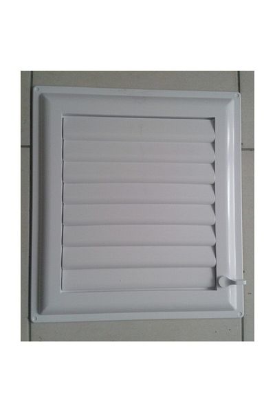 bautech Bathroom WC Plastic Louvered Ventilation Vent 35*55
