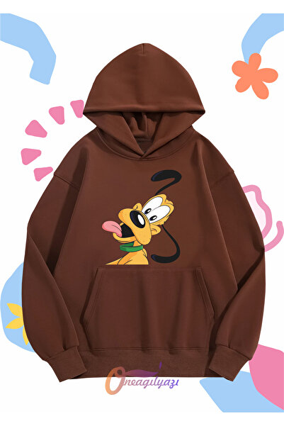 oneagılyazı Hanorac pentru copii unisex - imprimat Goffy, glugă supradimensio...