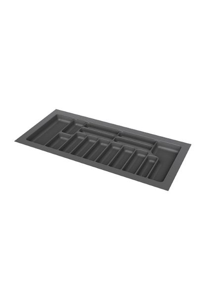 STARAX S-2293-Gp Gray Antibacterial Drawer - 94X88 cm Spoon Holder, Cut between 49X41 Cm, 100 Modules