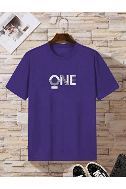 MEİLİFENG Ανδρικό μπλουζάκι "one" με στάμπα Oversize