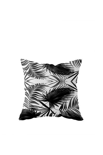 on the clouds Tropical Double Sided Black and White Pillow Case - Hidden Zipper Detail