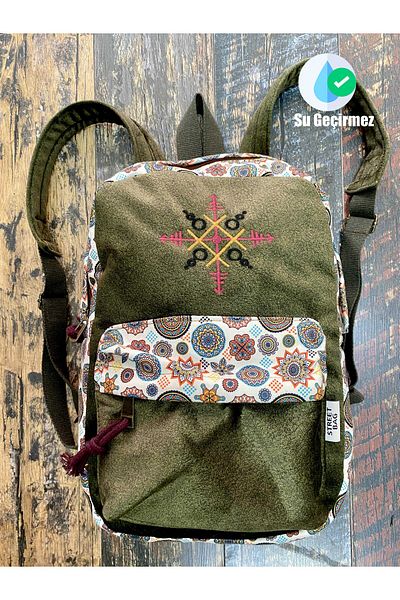 Street Bag Αδιάβροχο σακίδιο πλάτης Ethnic Nubi Pattern - Καθημερινή και Ταξιδιωτική Χρήση