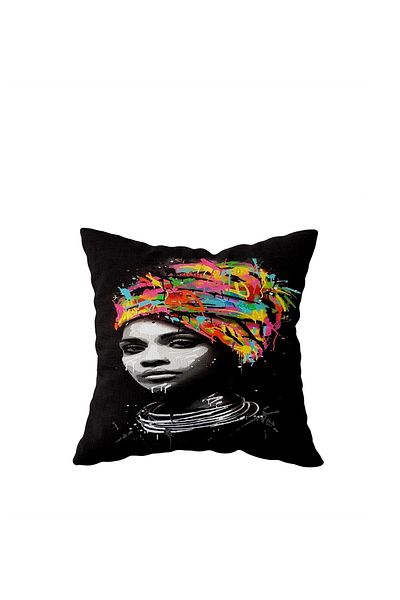 on the clouds Black Women One Side Hidden Zipper Pillowcase Throw Pillow Seat Pillow Case