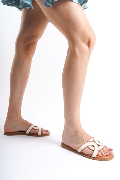 ERNİLA Genuine Leather Women's Slippers - SHOES