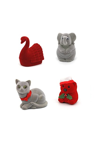 Metro Kuyumculuk Malzemeleri Ayı, Kedi, Fil, Kuğu Yüzük Kutusu, Şekilli Yüzük...