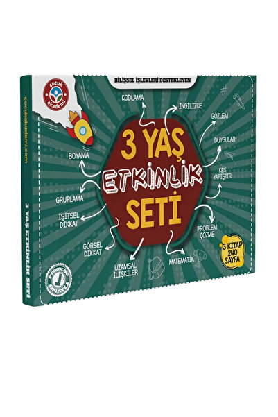 Çocuk Akademi Etkinlikler Kitabı 3 Yaş