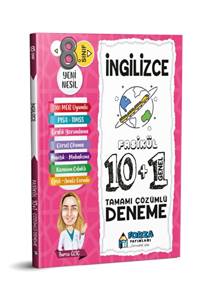 8. Sınıf Lgs Ingilizce Tamamı Çözümlü Fasikül 10 Branş 1 Genel Deneme