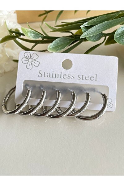 Vialis حلق من الفولاذ المتعدد مع تفاصيل حجر الزركون